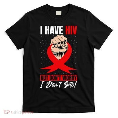 Hiv Awareness Red Ribbon World Aids Day Fighters T-Shirt