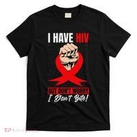 Hiv Awareness Red Ribbon World Aids Day Fighters T-Shirt thumb 0