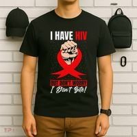 Hiv Awareness Red Ribbon World Aids Day Fighters T-Shirt thumb 6