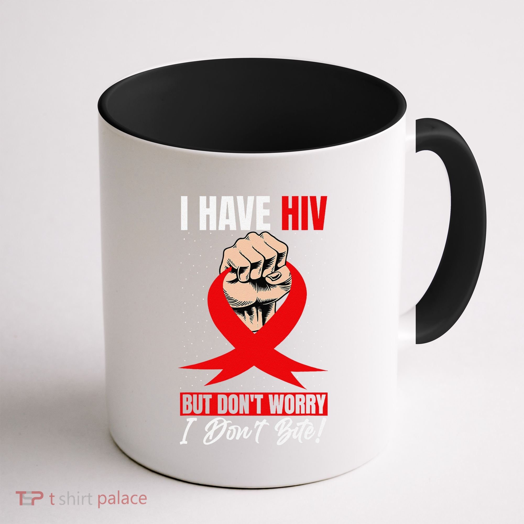 Hiv Awareness Red Ribbon World Aids Day Fighters Coffee Mug