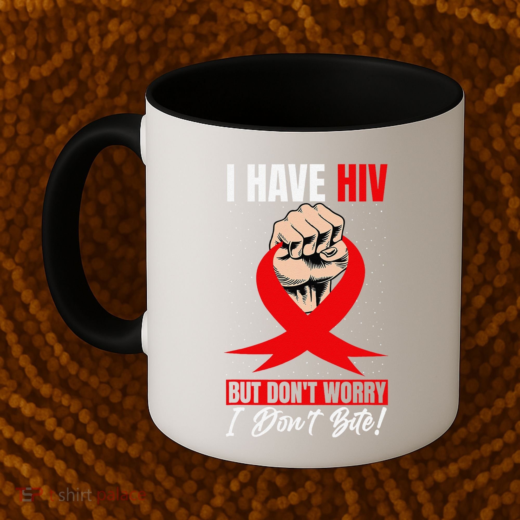 Hiv Awareness Red Ribbon World Aids Day Fighters Coffee Mug