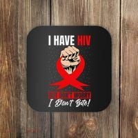 Hiv Awareness Red Ribbon World Aids Day Fighters Coaster thumb 0