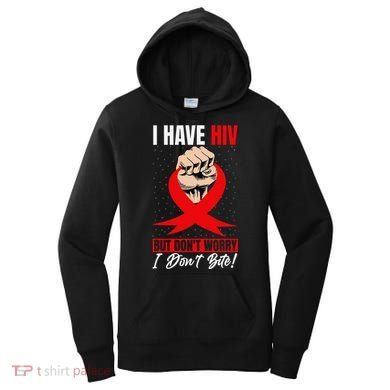 Hiv Awareness Red Ribbon World Aids Day Fighters Women's Hoodie