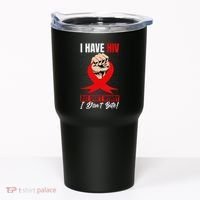Hiv Awareness Red Ribbon World Aids Day Fighters Tumbler thumb 0