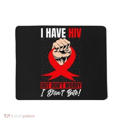 Hiv Awareness Red Ribbon World Aids Day Fighters Mousepad