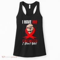 Hiv Awareness Red Ribbon World Aids Day Fighters Women's Tank Top thumb 0