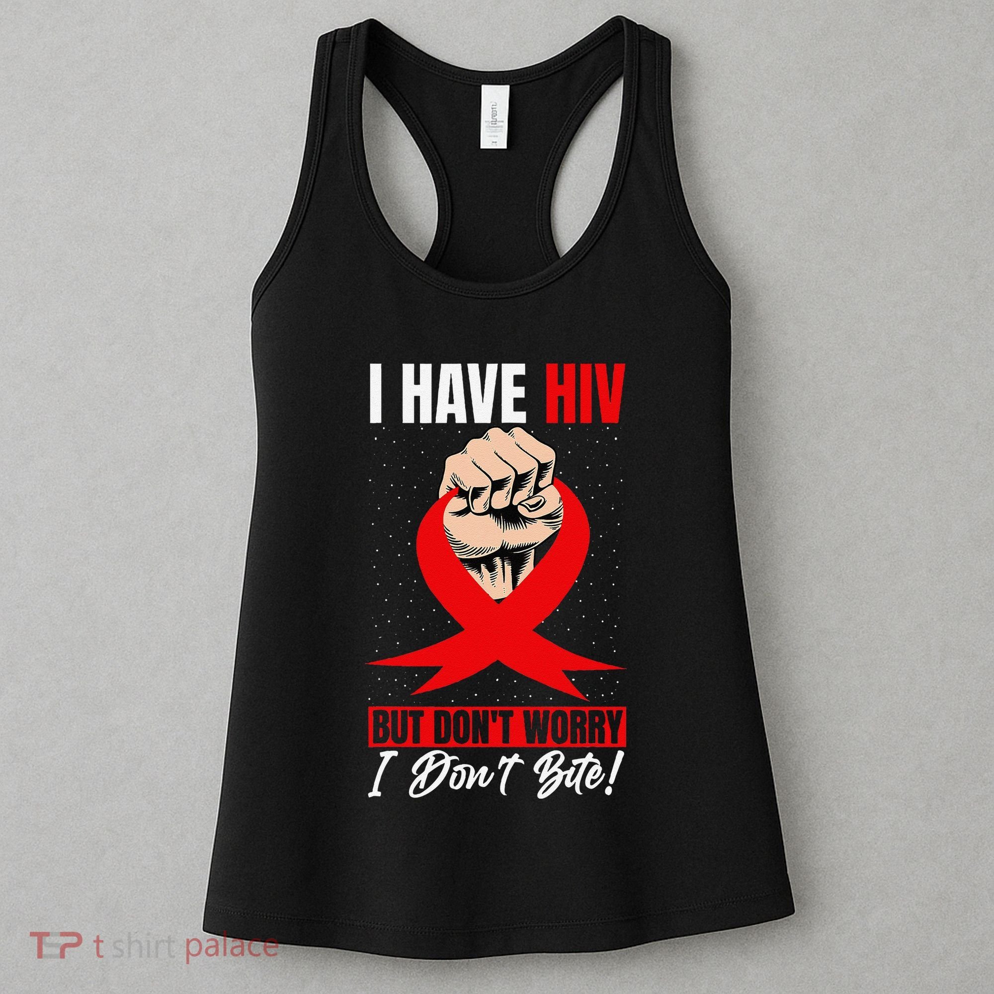 Hiv Awareness Red Ribbon World Aids Day Fighters Women's Tank Top