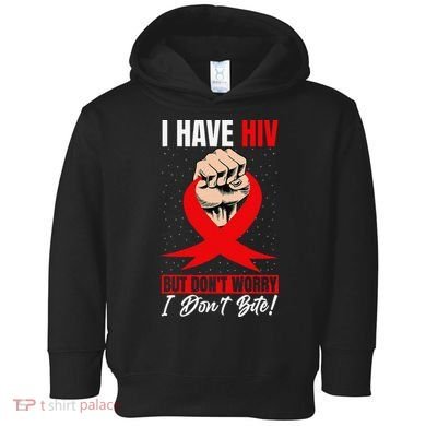 Hiv Awareness Red Ribbon World Aids Day Fighters Toddler Hoodie