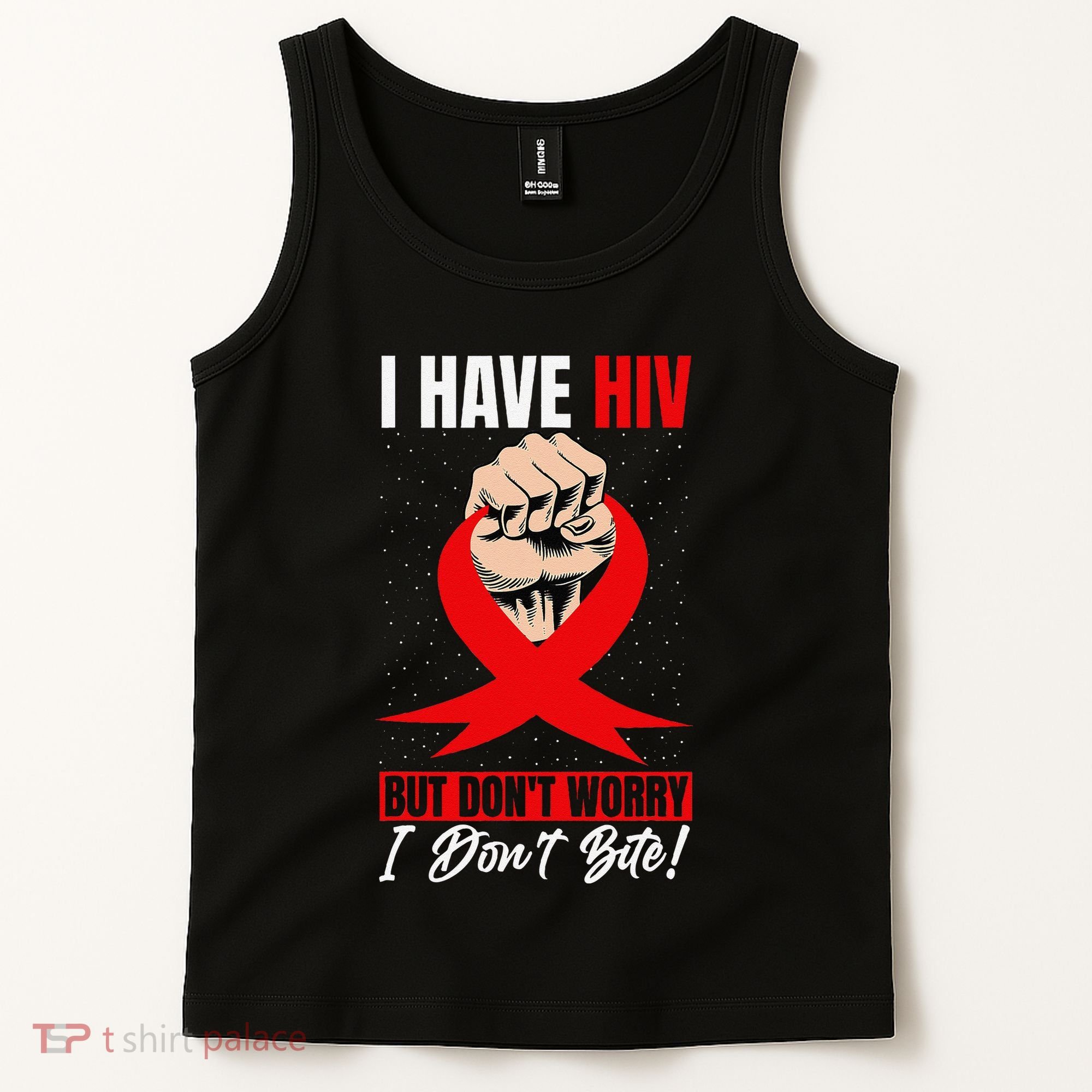 Hiv Awareness Red Ribbon World Aids Day Fighters Tank Top