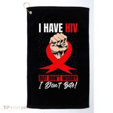Hiv Awareness Red Ribbon World Aids Day Fighters Golf Towel