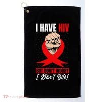 Hiv Awareness Red Ribbon World Aids Day Fighters Golf Towel thumb 0