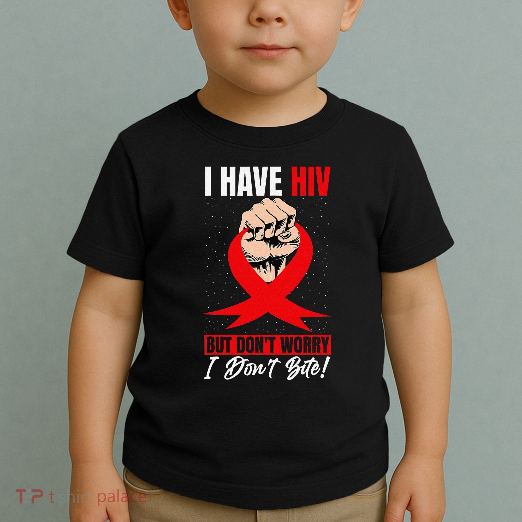 Hiv Awareness Red Ribbon World Aids Day Fighters Toddler T-Shirt