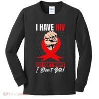 Hiv Awareness Red Ribbon World Aids Day Fighters Kids Long Sleeve Shirt thumb 0