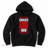 Hiv Awareness Red Ribbon World Aids Day Fighters Hoodie thumb 0