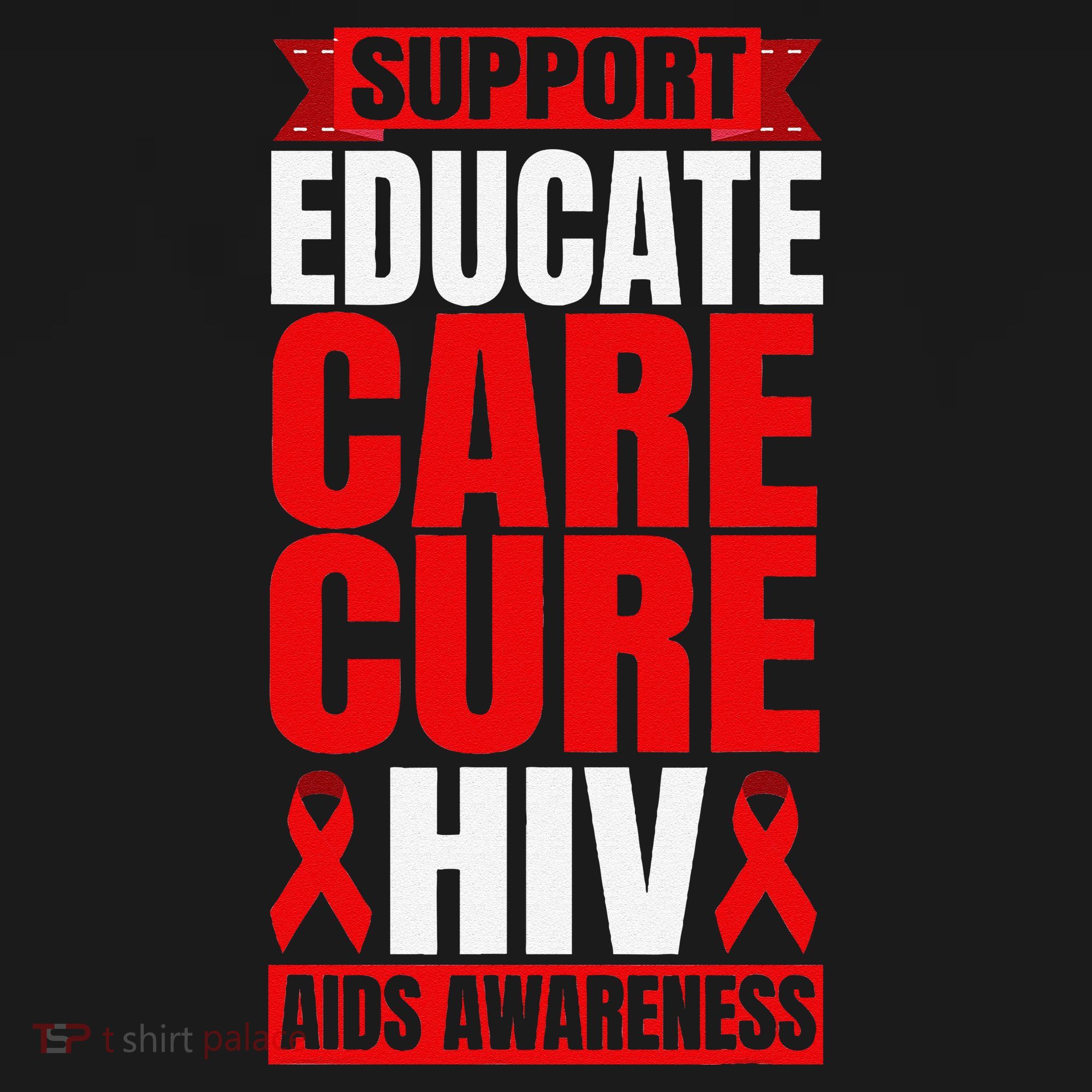 Hiv Awareness Red Ribbon World Aids Day Fighters Long Sleeve Shirt