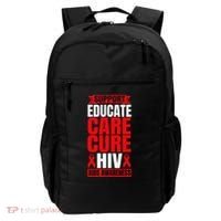 Hiv Awareness Red Ribbon World Aids Day Fighters Backpack thumb 0