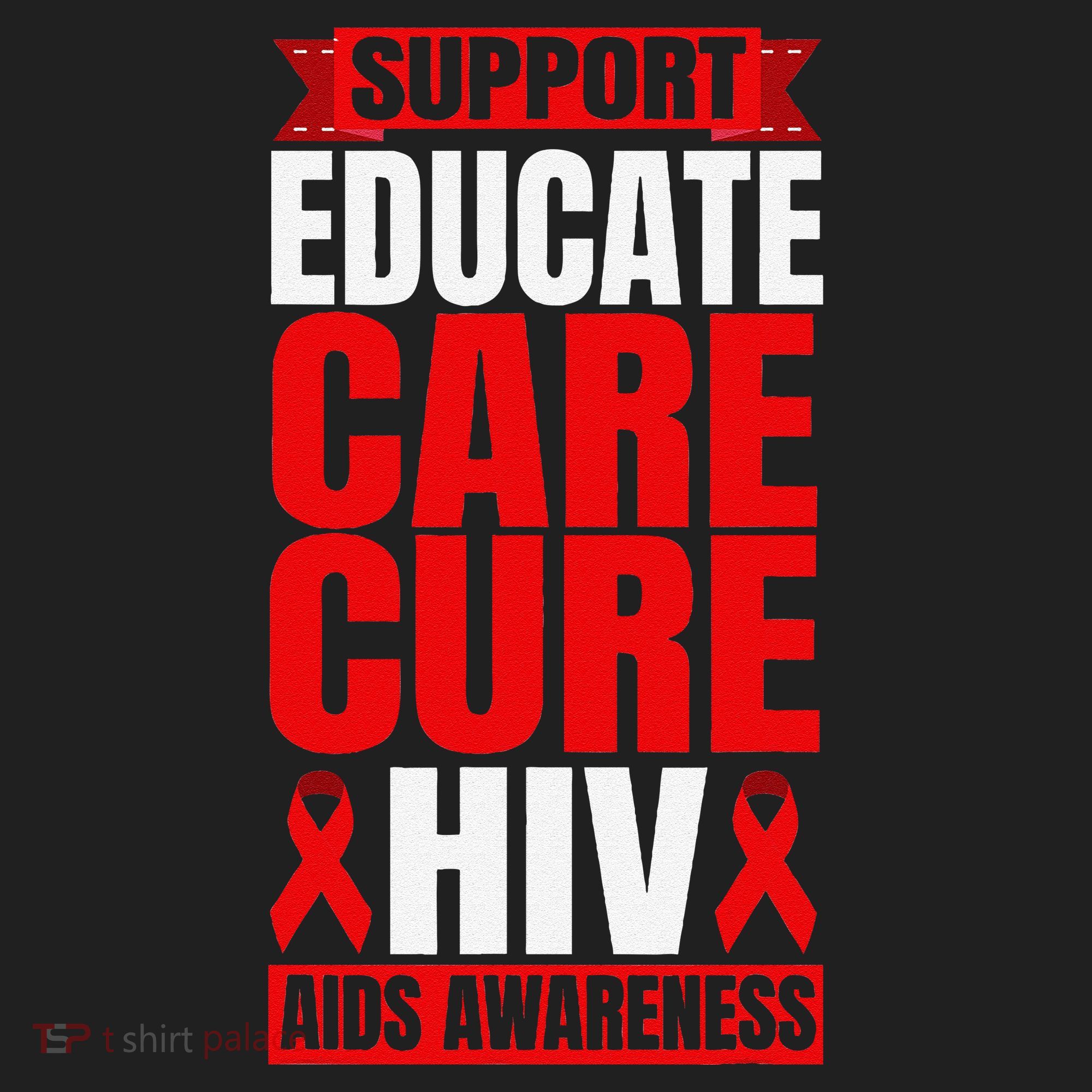 Hiv Awareness Red Ribbon World Aids Day Fighters Beanie