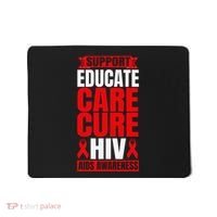 Hiv Awareness Red Ribbon World Aids Day Fighters Mousepad thumb 0