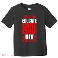 Hiv Awareness Red Ribbon World Aids Day Fighters Toddler T-Shirt thumb 0