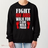 Hiv Awareness Red Ribbon World Aids Day Fighters Women's Sweatshirt thumb 0