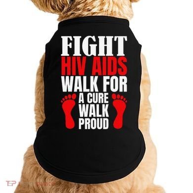 Hiv Awareness Red Ribbon World Aids Day Fighters Doggie Tank