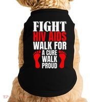 Hiv Awareness Red Ribbon World Aids Day Fighters Doggie Tank thumb 0