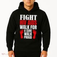 Hiv Awareness Red Ribbon World Aids Day Fighters Hoodie thumb 2