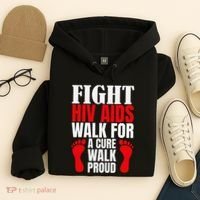 Hiv Awareness Red Ribbon World Aids Day Fighters Hoodie thumb 4
