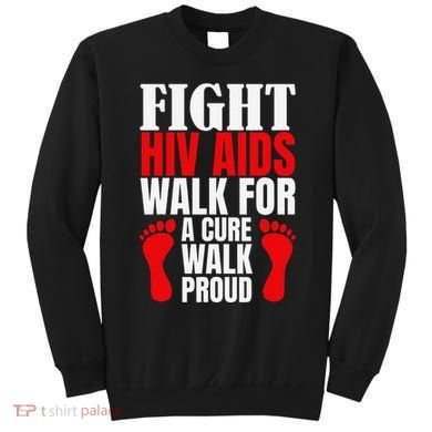 Hiv Awareness Red Ribbon World Aids Day Fighters Sweatshirt