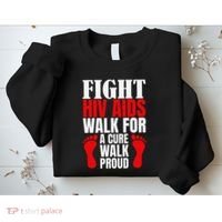 Hiv Awareness Red Ribbon World Aids Day Fighters Sweatshirt thumb 2