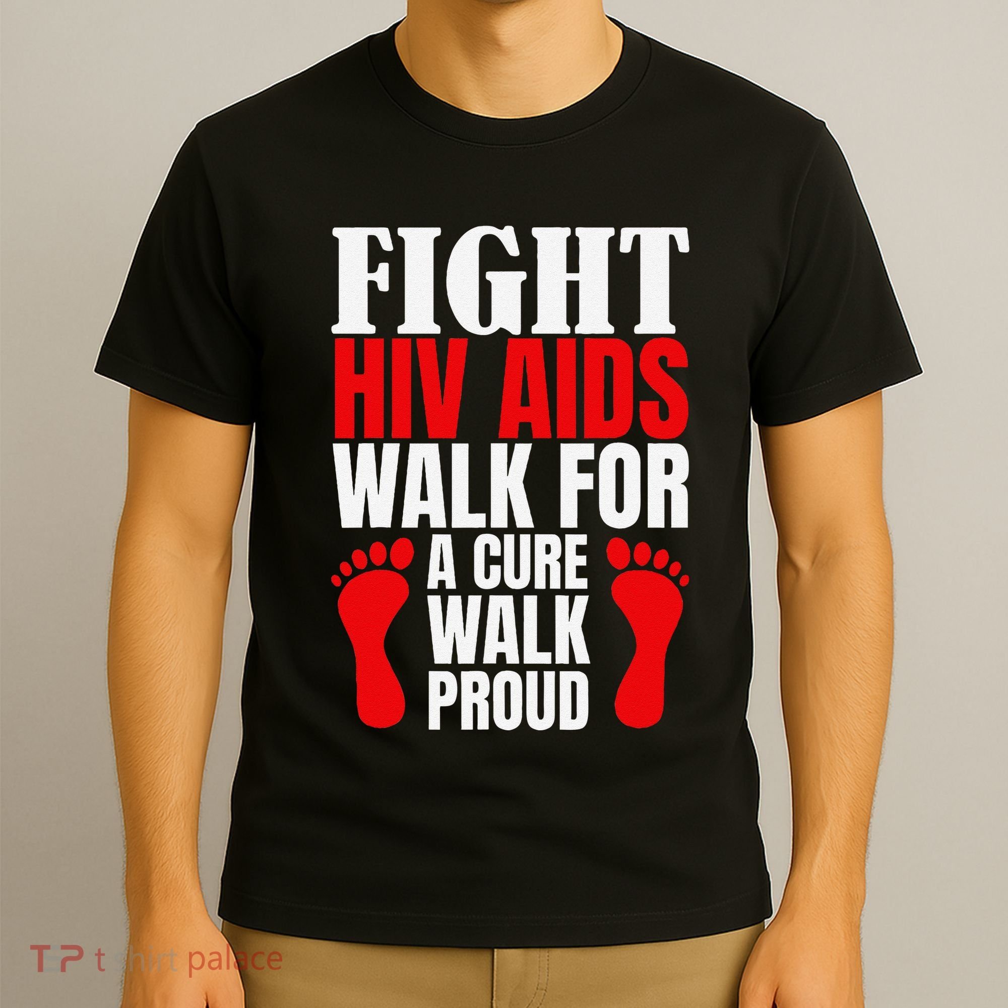 Hiv Awareness Red Ribbon World Aids Day Fighters T-Shirt