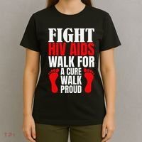 Hiv Awareness Red Ribbon World Aids Day Fighters T-Shirt thumb 4