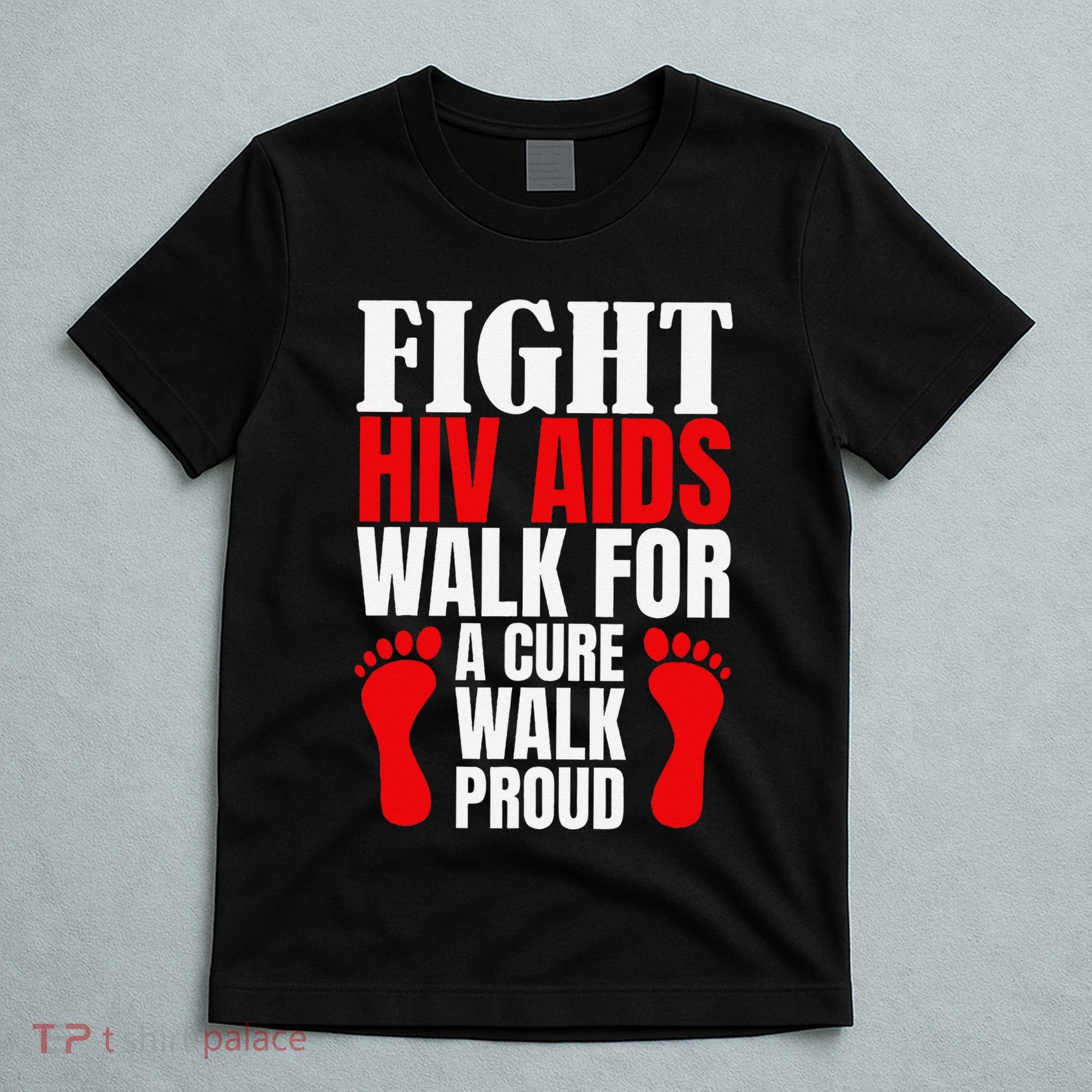 Hiv Awareness Red Ribbon World Aids Day Fighters T-Shirt