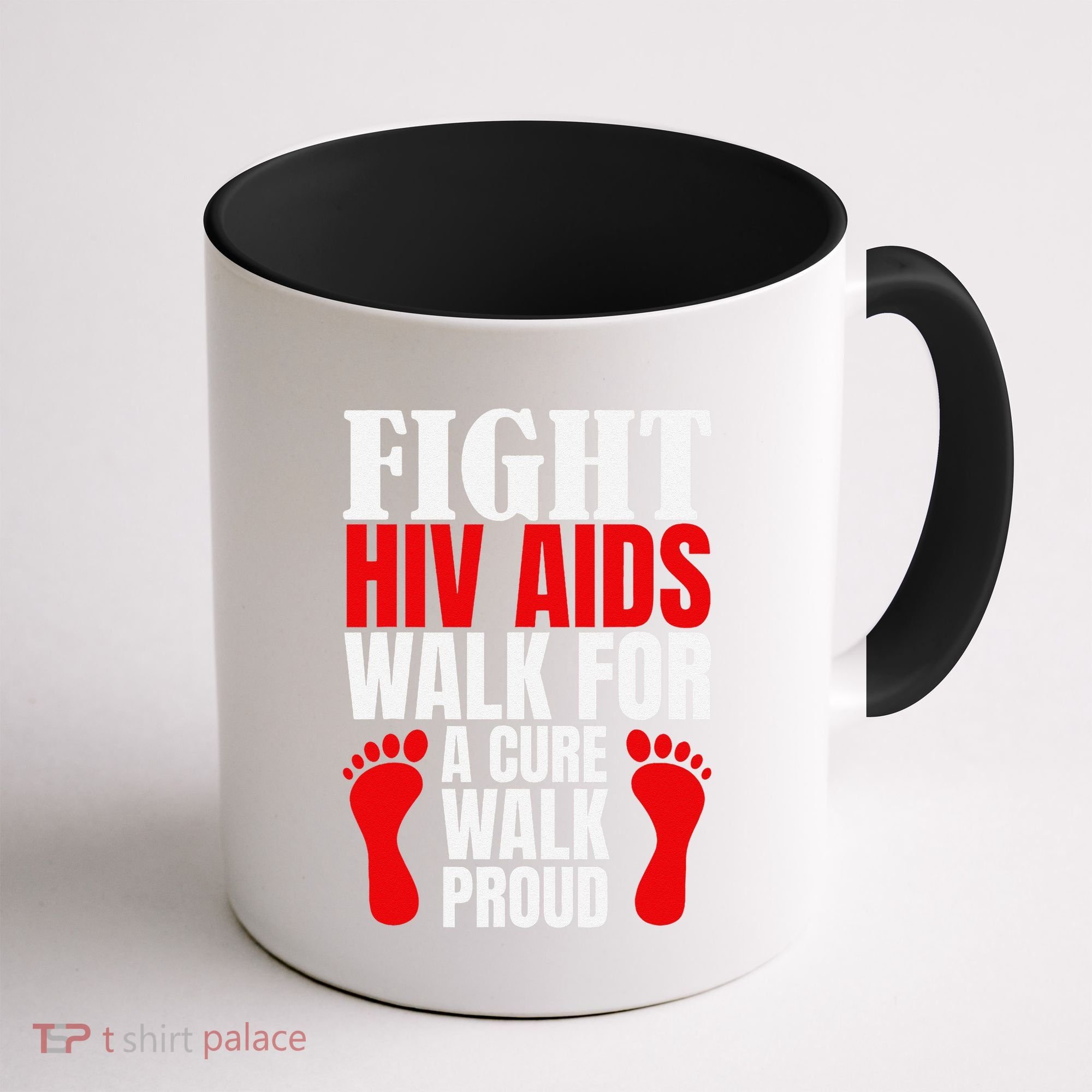 Hiv Awareness Red Ribbon World Aids Day Fighters Coffee Mug