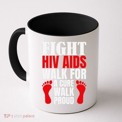 Hiv Awareness Red Ribbon World Aids Day Fighters Coffee Mug