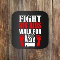 Hiv Awareness Red Ribbon World Aids Day Fighters Coaster thumb 0