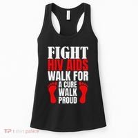 Hiv Awareness Red Ribbon World Aids Day Fighters Women's Tank Top thumb 0