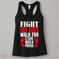 Hiv Awareness Red Ribbon World Aids Day Fighters Women's Tank Top thumb 3