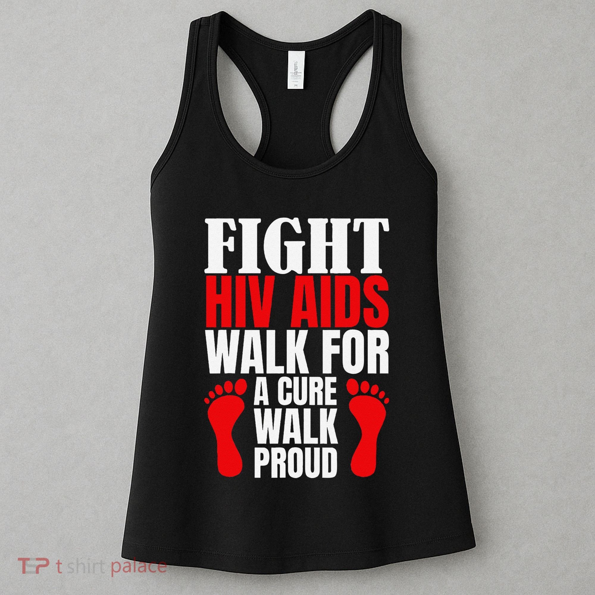 Hiv Awareness Red Ribbon World Aids Day Fighters Women's Tank Top