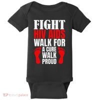 Hiv Awareness Red Ribbon World Aids Day Fighters Baby Bodysuit thumb 0