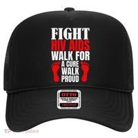 Hiv Awareness Red Ribbon World Aids Day Fighters Hat thumb 0