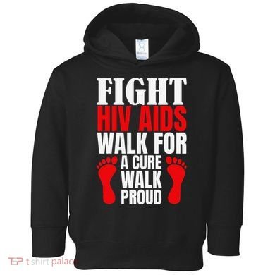 Hiv Awareness Red Ribbon World Aids Day Fighters Toddler Hoodie