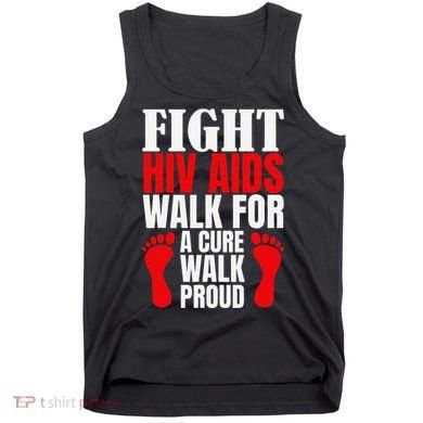 Hiv Awareness Red Ribbon World Aids Day Fighters Tank Top