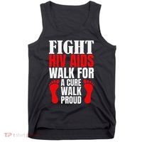 Hiv Awareness Red Ribbon World Aids Day Fighters Tank Top thumb 0