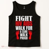 Hiv Awareness Red Ribbon World Aids Day Fighters Tank Top thumb 2