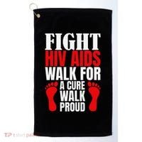 Hiv Awareness Red Ribbon World Aids Day Fighters Golf Towel thumb 0