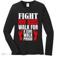 Hiv Awareness Red Ribbon World Aids Day Fighters Women's Long Sleeve Shirt thumb 0