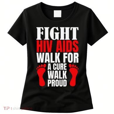 Hiv Awareness Red Ribbon World Aids Day Fighters Women's T-Shirt