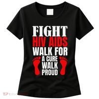 Hiv Awareness Red Ribbon World Aids Day Fighters Women's T-Shirt thumb 0