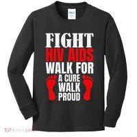 Hiv Awareness Red Ribbon World Aids Day Fighters Kids Long Sleeve Shirt thumb 0